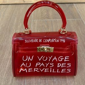 Cute pink platic bag